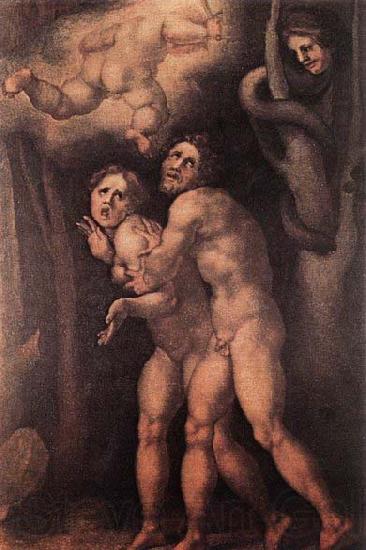 Pontormo, Jacopo The Expulsion from Earthly Paradise France oil painting art